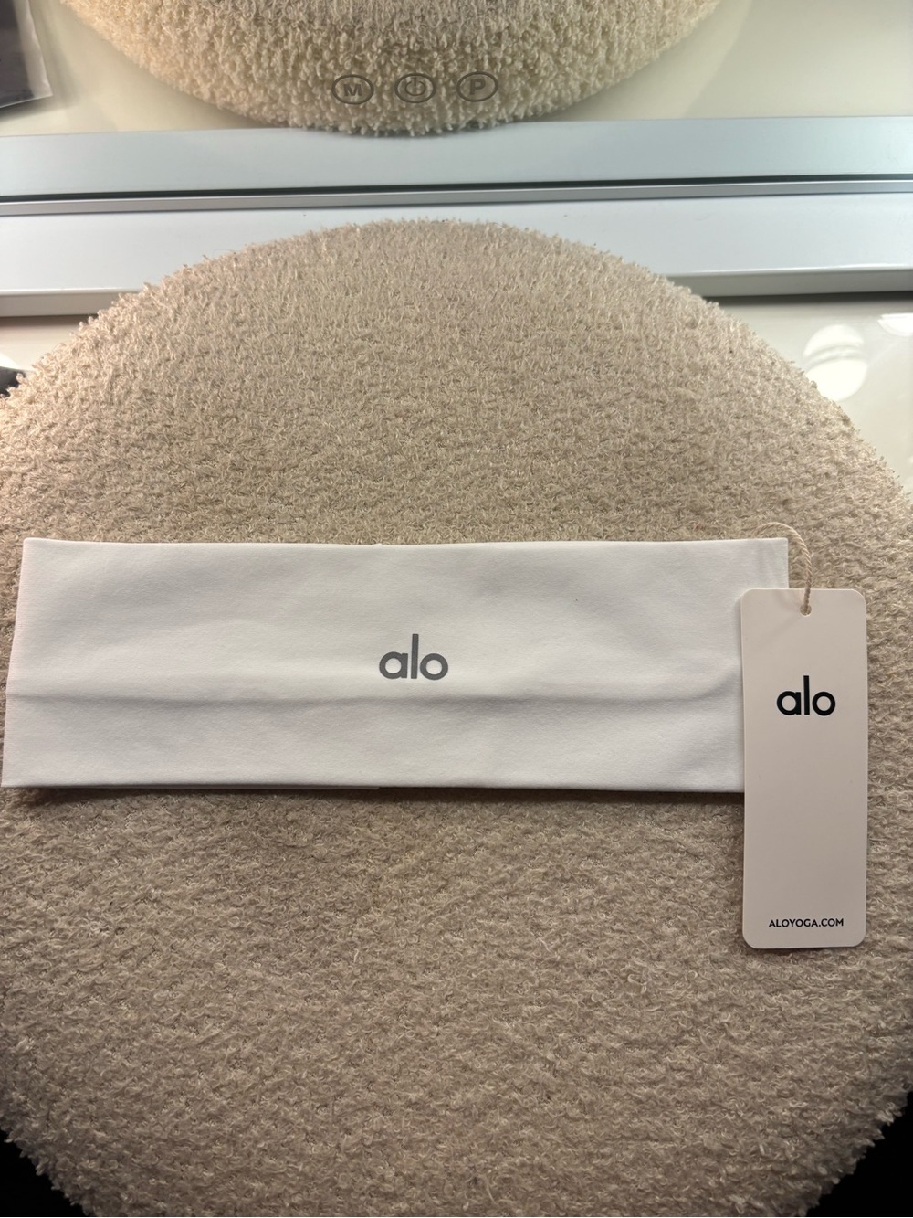 ALO Yoga White Stretch Headband